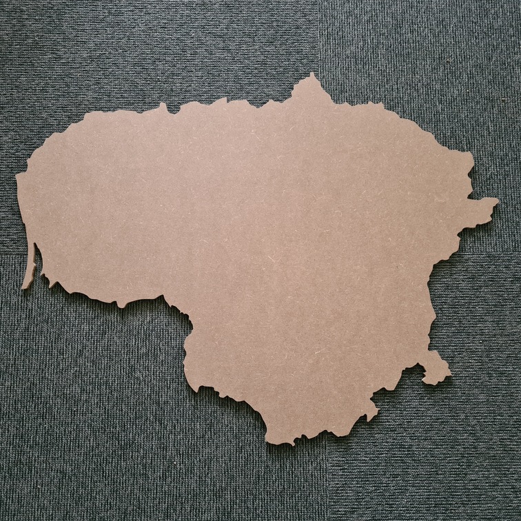 LIETUVA, ruošinys, MDF plokštė 6mm